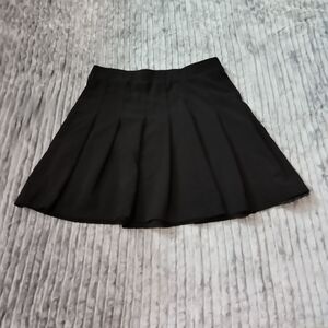 Have® Sz L Pleated Mini Skirt Black Academia Uniform